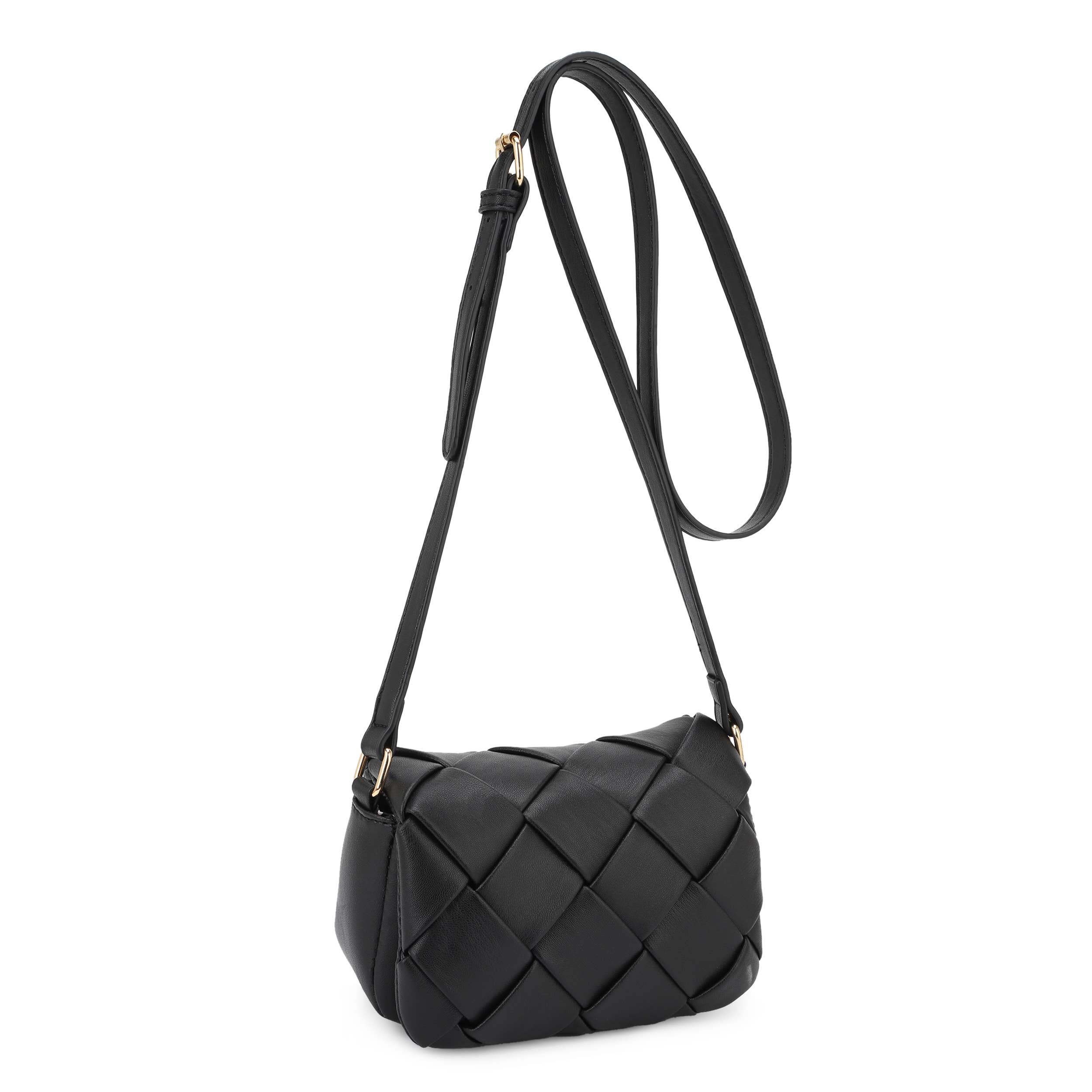 KAYLA+AVA - Wholesale Crossbody Bag - Women's - Emily Mini Woven Flap Crossbody Bag0
