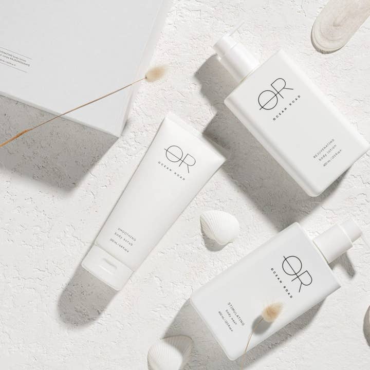 Ocean Road - Wholesale Bath & body set - Ocean Road White Gift Pack Body1