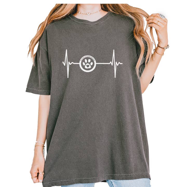 TLC Rescue Heartbeat Vintage Soft Unisex T-shirt for wholesale by Expression Tees