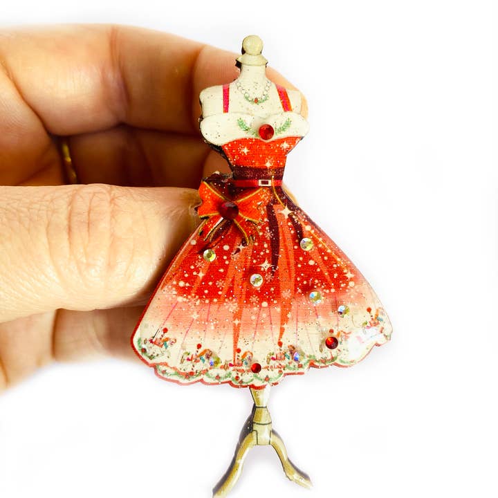 Rosie Rose Parker - Wholesale Brooch - Christmas brooch statement brooches unusual gifts