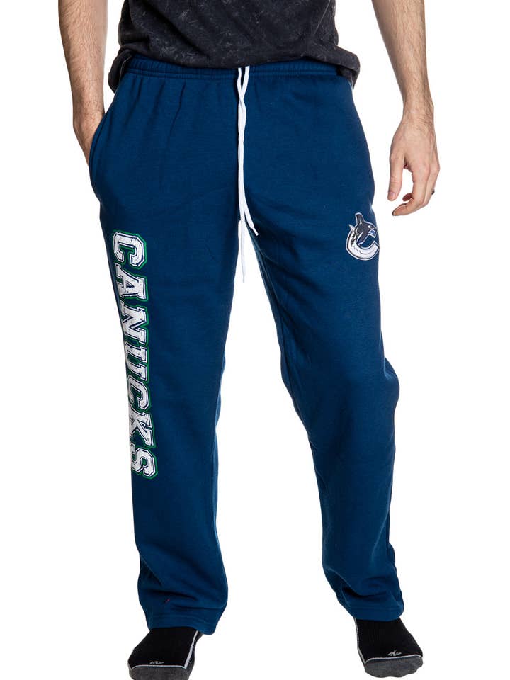 Pantalon de survêtement en molleton premium des Canucks de Vancouver pour la vente par Calhoun Sportswear