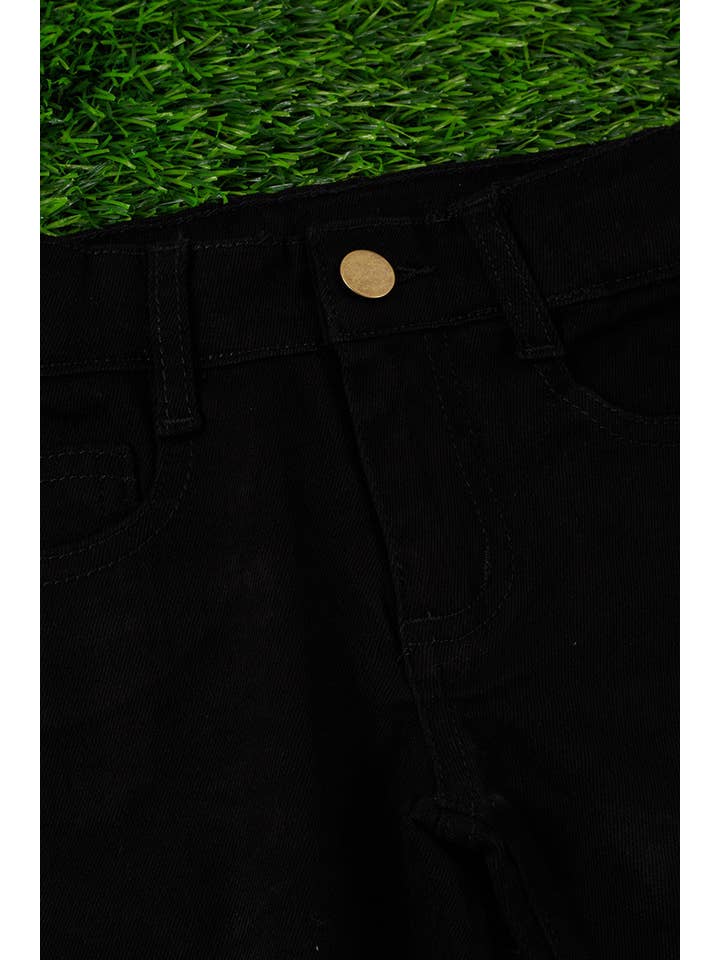 Kids Charm Online - Wholesale Jeans - Kids - Black ripped skinny jeans. PNG25133063 amy7