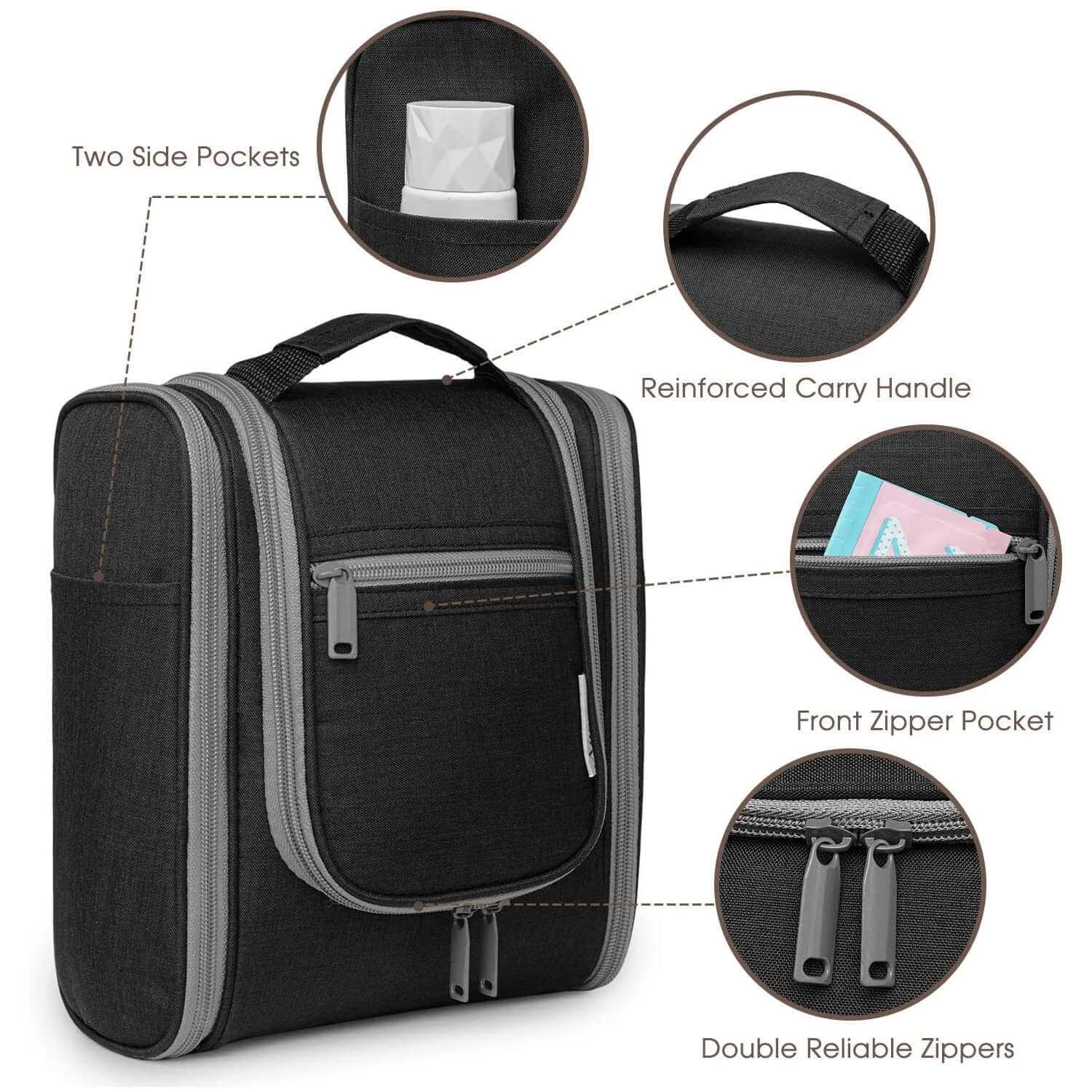 wandf - Wholesale Toiletry Bag - Women's - Hanging Travel Toiletry Cosmetic Bag for Women7