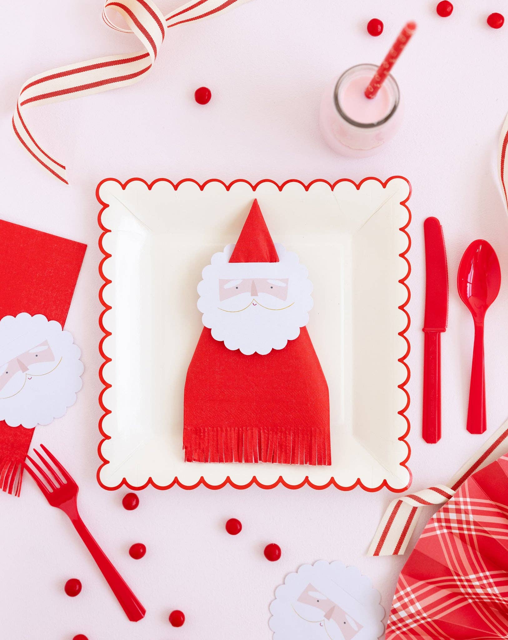 My Mind’s Eye – wholesale Disposable napkin – BEC1038 - Believe Santa Napkin Ring and Napkin Set2