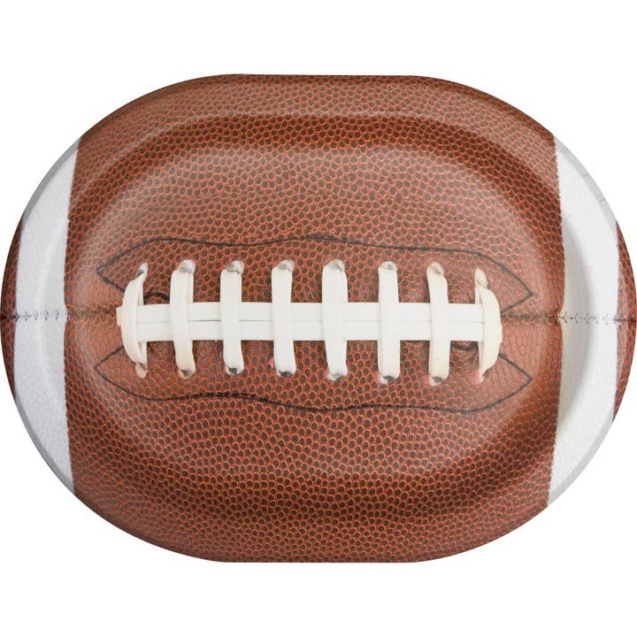 Touchdown Time Paper Oval Platter, 8/Pkg for wholesale by Bulk Party Decor