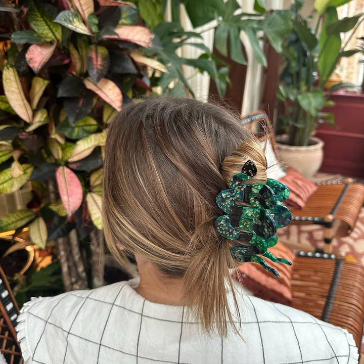 Solar Eclipse - Wholesale Hair Clip - Women's - Hand-painted Snake Claw Hair Clip | Eco-Friendly