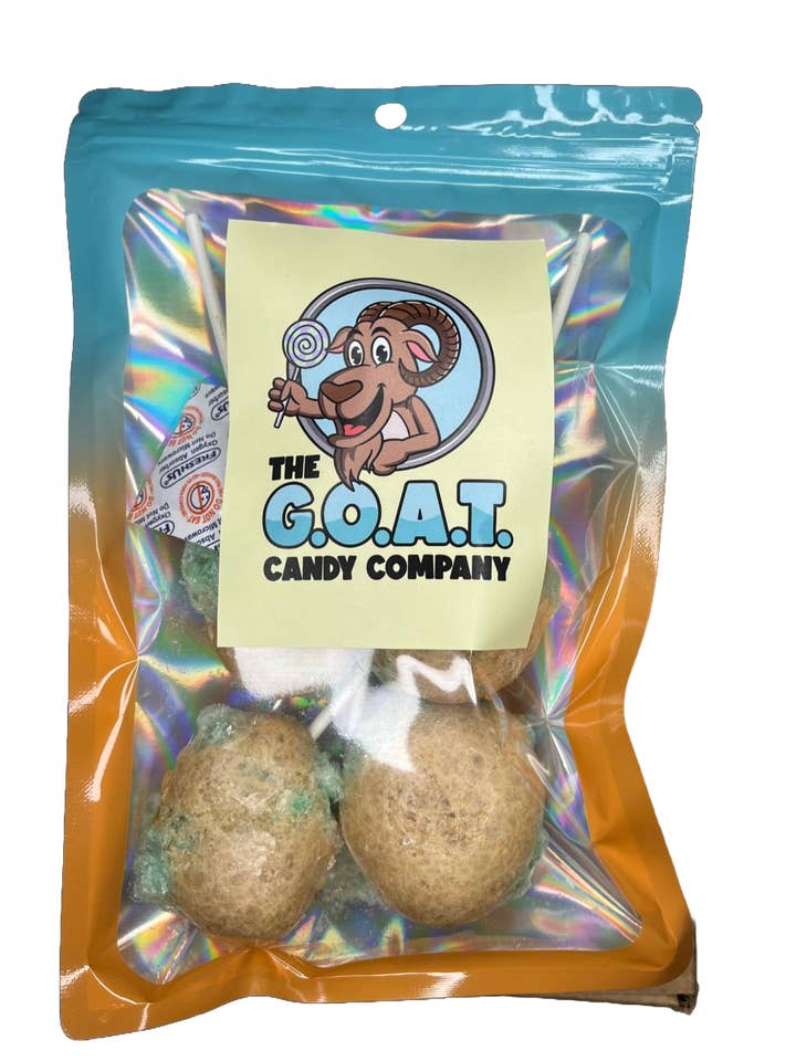 Gefriergetrocknete Süßigkeiten, grüner Apfel, Karamell, Apfel-Crunchies für den Großhandel von Goat Candy Company LLC