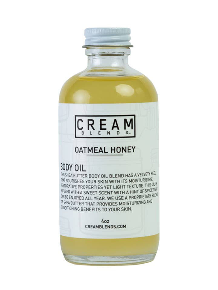 Oatmeal Honey Body Oil *DROPPERS ON BACKORDER for wholesale by CREAM BLENDS