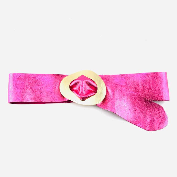 MILANO AMOUR – Großhandel Gürtel – Damen – SADE Laminatgürtel aus echtem Leder, Einheitsgröße, mit Schnalle0