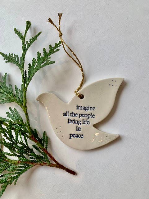 Ceramic Ornament: Bird for wholesale by CSF Ceramics