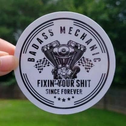 A Little Design Company - Wholesale Sticker - Badass Mechanic Sticker0