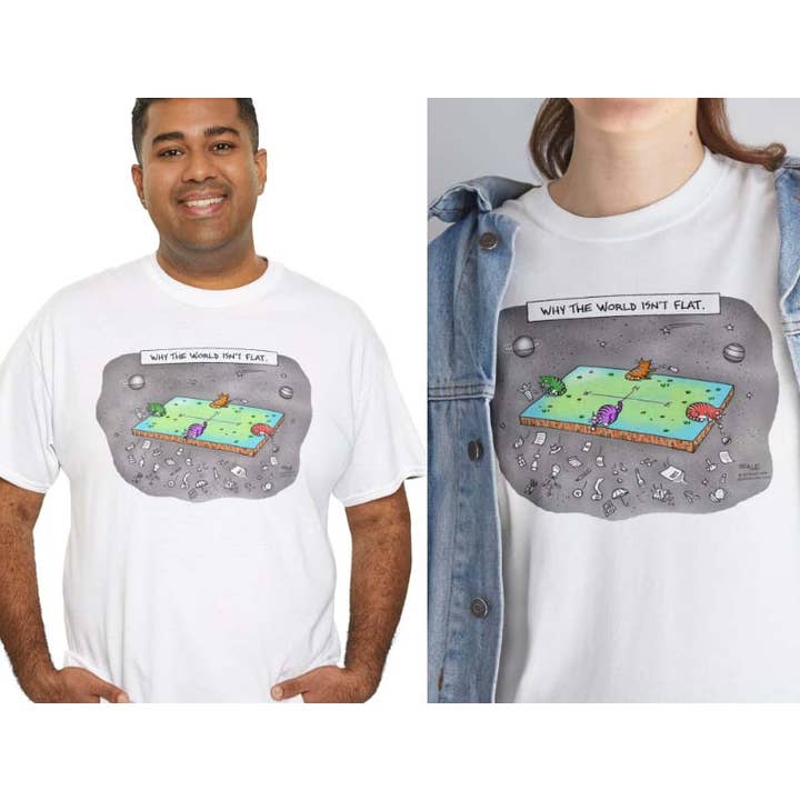 Flat Earth. - T-Shirts (Classic or Women's Fitted) for wholesale by Graham Sale