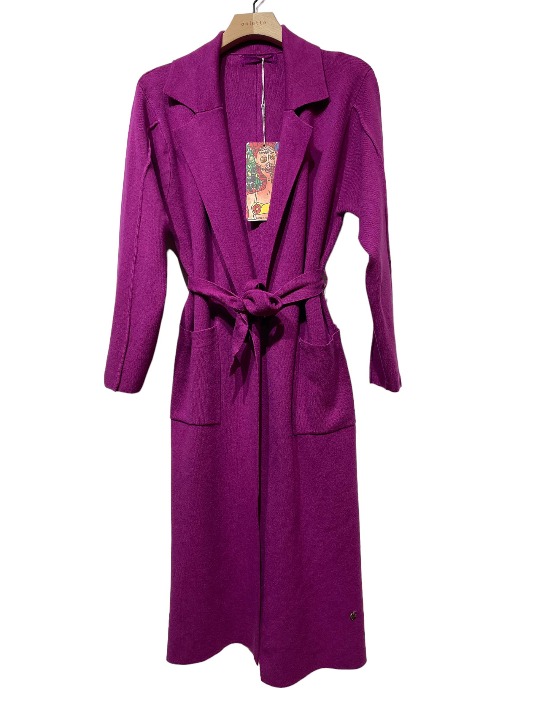 LINEN & COTTON HOUSE - Wholesale Coat - Women's - Classic knitted coat 13103. FALL WINTER CLOTHING21