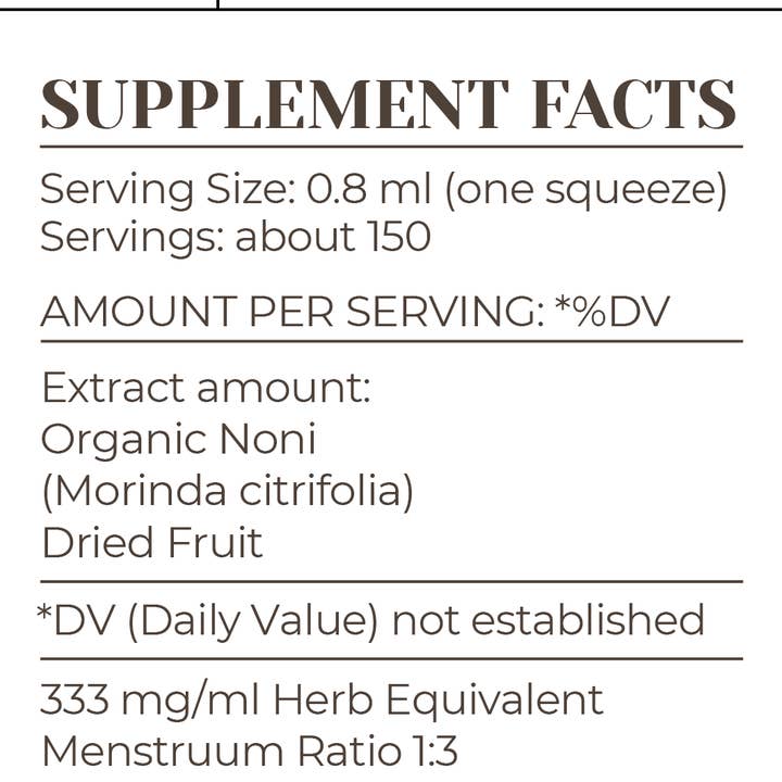 Garden Organics - Wholesale Tincture - Noni Tincture3