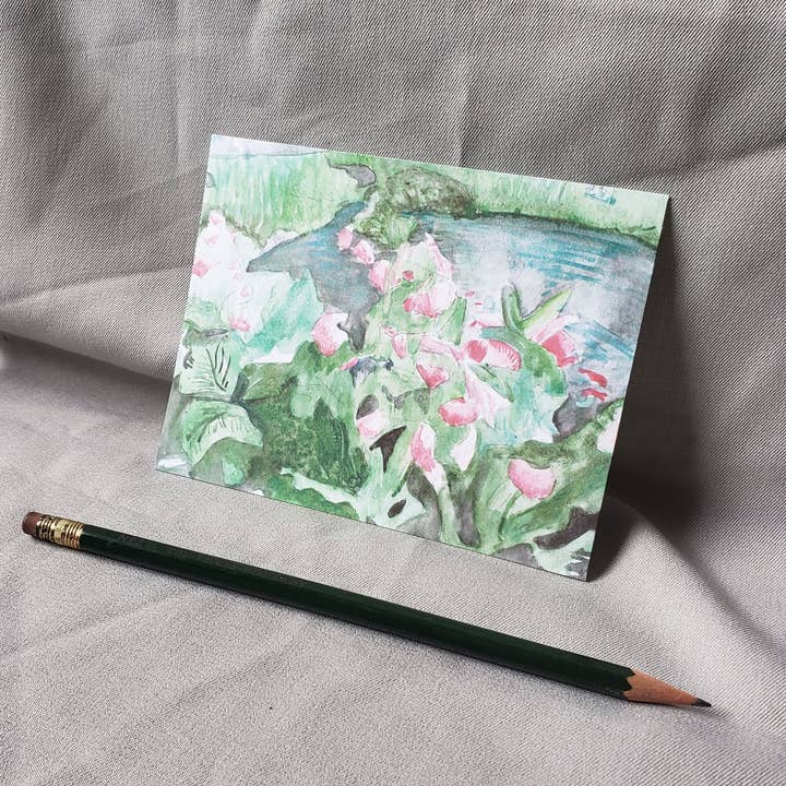 Minnesota Lady's Slipper - Cartoline floreali di stato per la vendita all'ingrosso da parte di Daisy Print Company