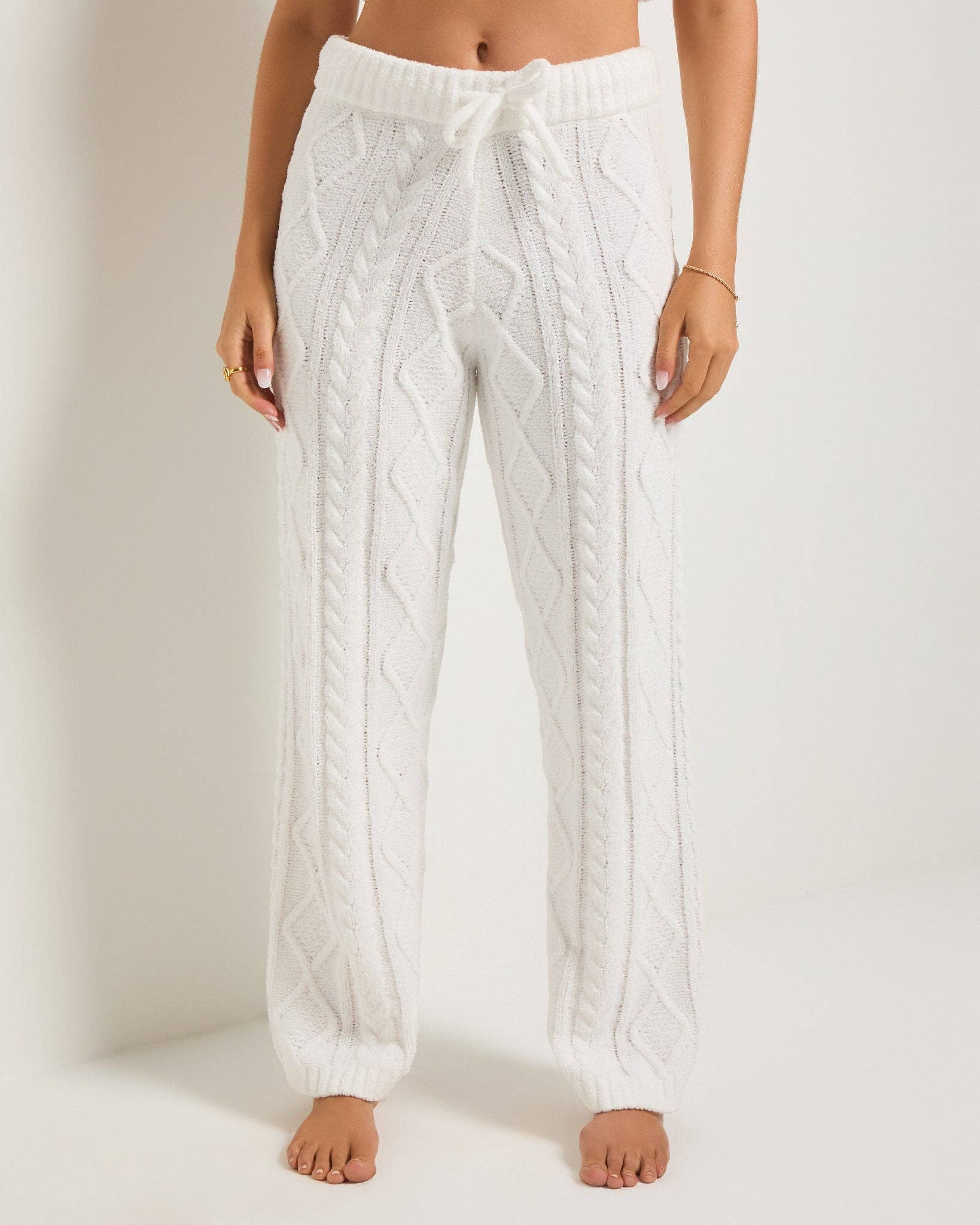 White Dreamcatcher Chenille Pant for wholesale on Faire1