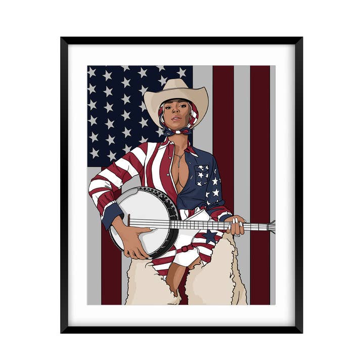 Bey-Haw Banjo Fijnkunst Print voor wholesale door Sammy Gorin LLC
