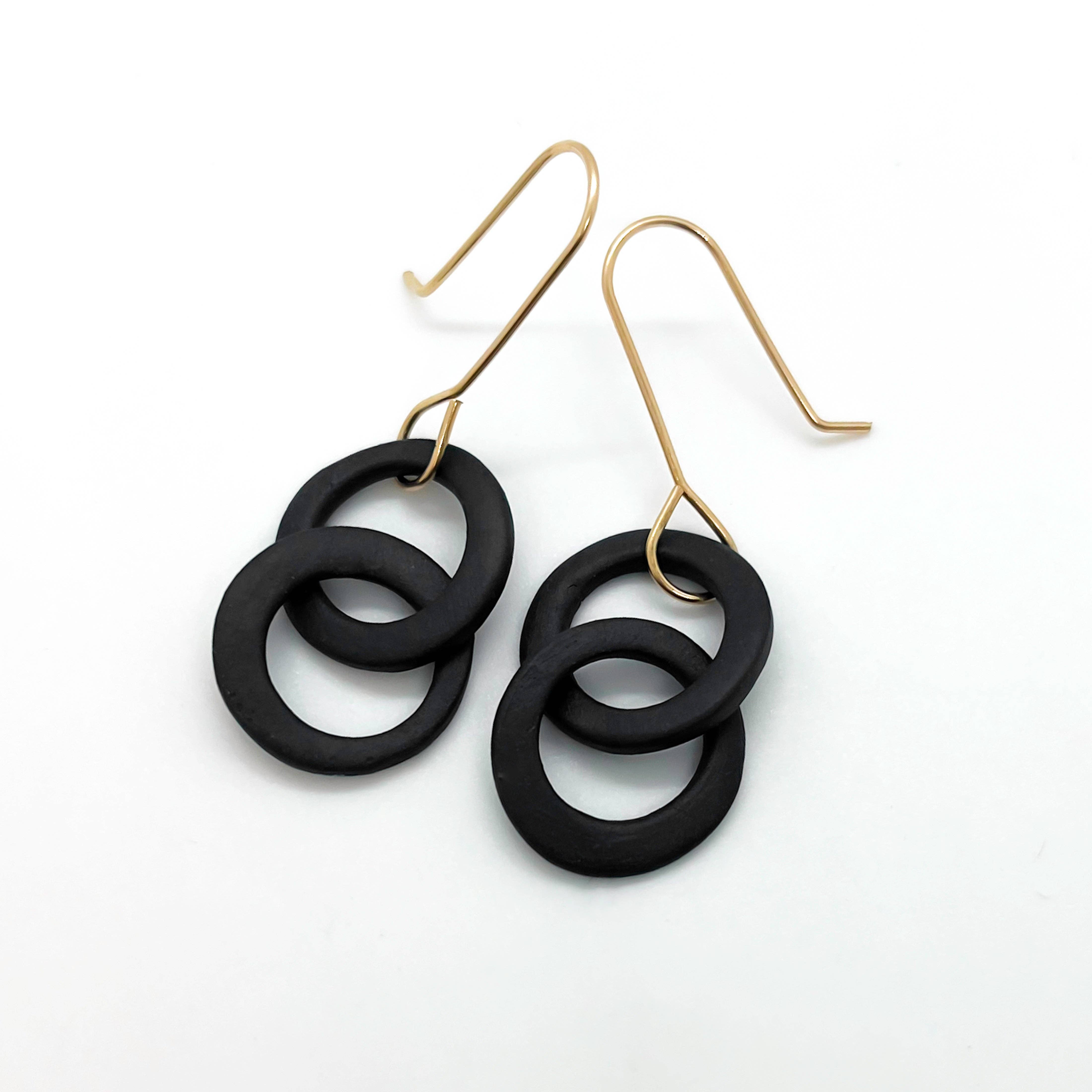 matte porcelain - Wholesale Dangle Earrings - the MINI LINK drop | porcelain + stoneware1
