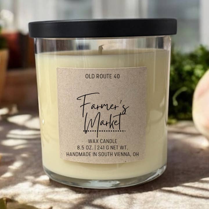 Farmer's Market Candle for wholesale by Old Route 40