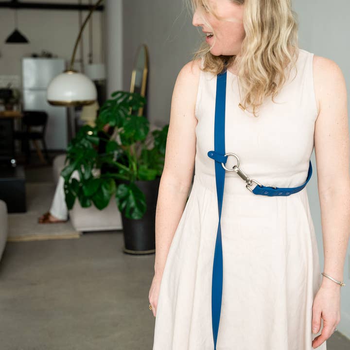 Cavology - Venta al por mayor Correa - Perros - CORREA DE PERRO, MANOS LIBRES, MULTIDIRECCIONAL, DE PVC, RESISTENTE A LA INTEMPERIE, AZUL MARINO6