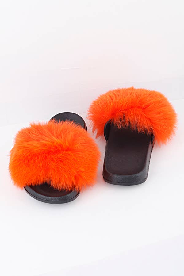 3AM BY H&D ACCESSORIES - Wholesale Slippers - Women's - Fox Fur Slippers8