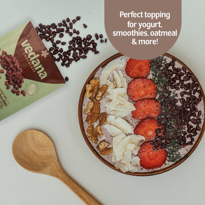 Vedana Chocolate - Wholesale Chocolate-covered sweets - Extra Dark Chocolate with Roasted Cocoa Nibs4