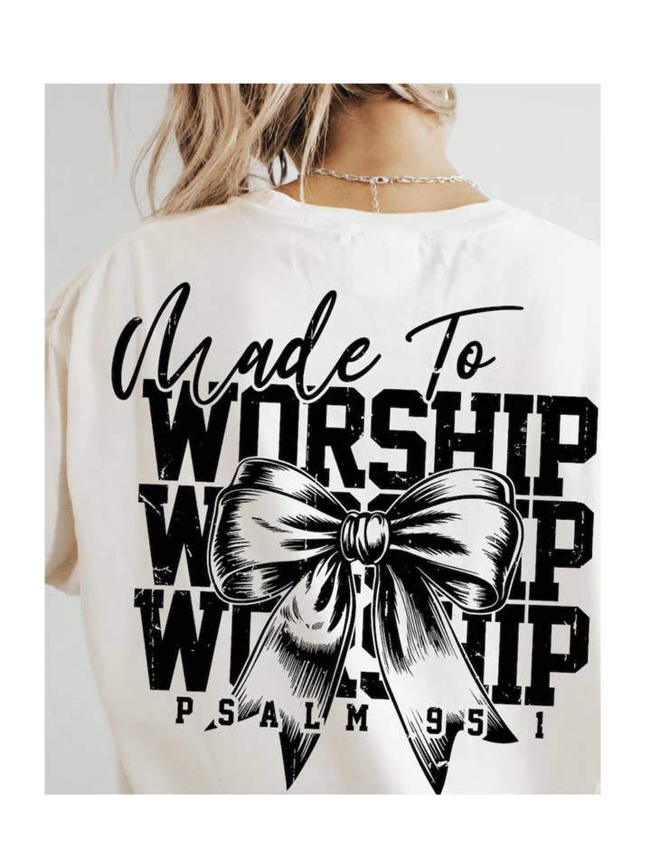 Worship Bow DTF Ready to press print for wholesale by HQL Apparel