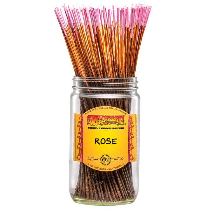 Wild Berry 11" Incense Sticks Rose for wholesale by Dip and Glow