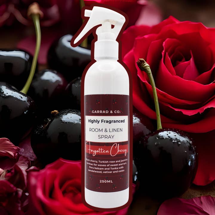 Forgotten Cherry Room and Linen Spray for wholesale by Garrad & Co