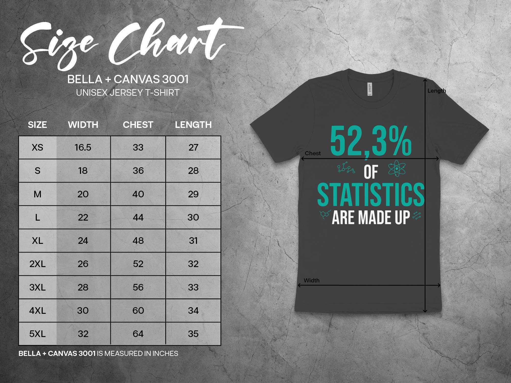 FreakyTeeFactory - Wholesale Screen Printed T-Shirt - Unisex - Unisex Statistics T-Shirt for Data Scientists, Math Geeks Tee, Funny Science Nerdy Shirt, Casual Teacher Apparel, Gift Idea16