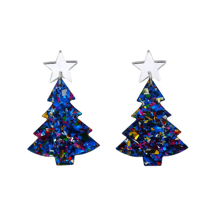 Girlfetti - Wholesale Dangle Earrings - Christmas Tree Acrylic Dangle Earrings16