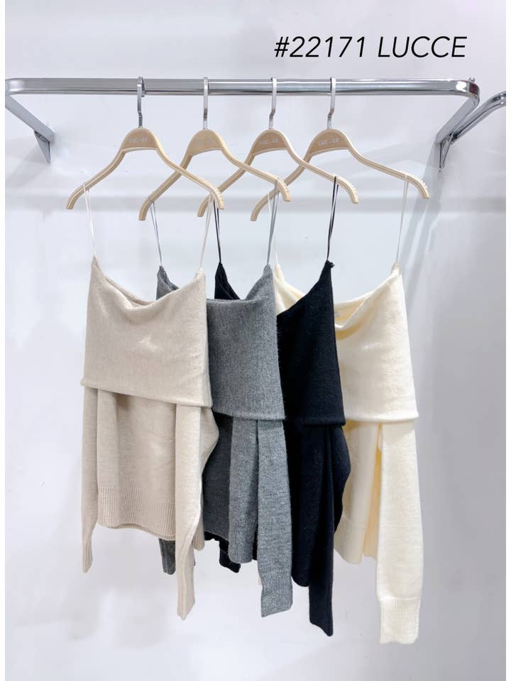 LUCCE - Venta al por mayor Jersey de punto - Mujer - Hombro levantado - 22171
