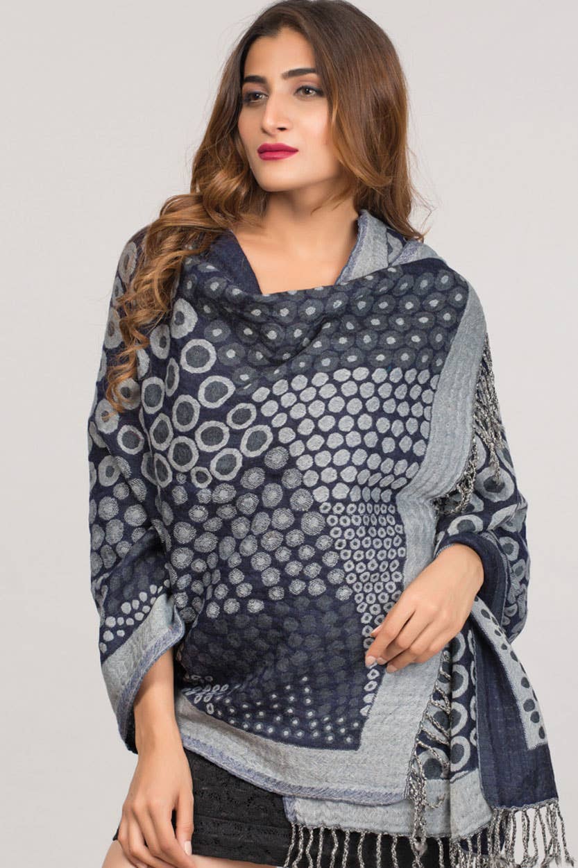 Sevya Handmade - Wholesale Wrap - Women's - Kalya Wool & Cotton Shawl15