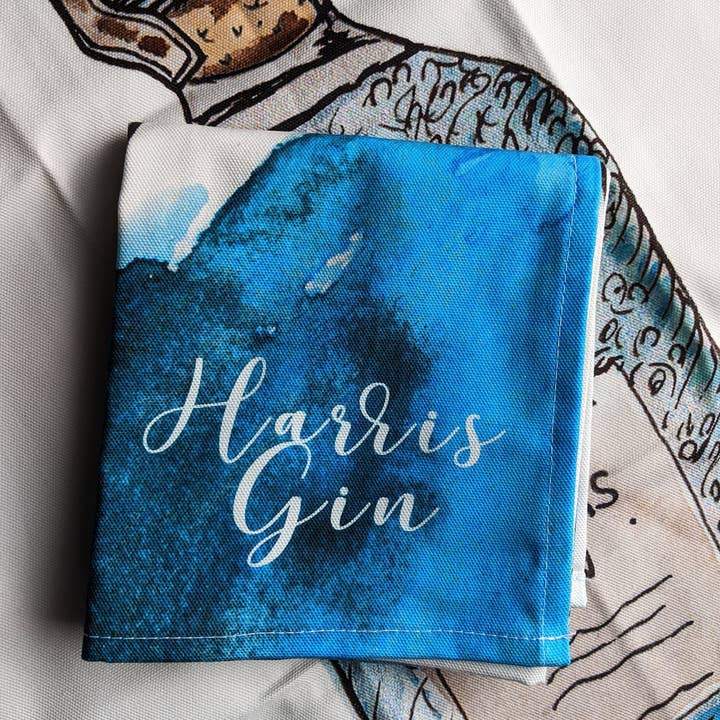 Harris Gin Tea Towel for wholesale by Sarah Leask Studio