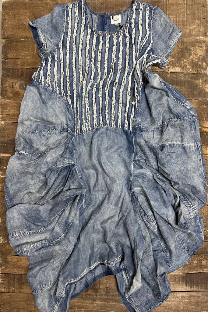 Jaded Gypsy - Wholesale Dress - Women's - Gather Together Dress - Chambray1