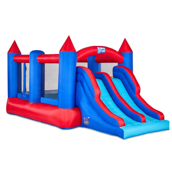 Sunny and Fun - Wholesale Inflatables - Inflatable Bounce House with Climbing Wall & More!