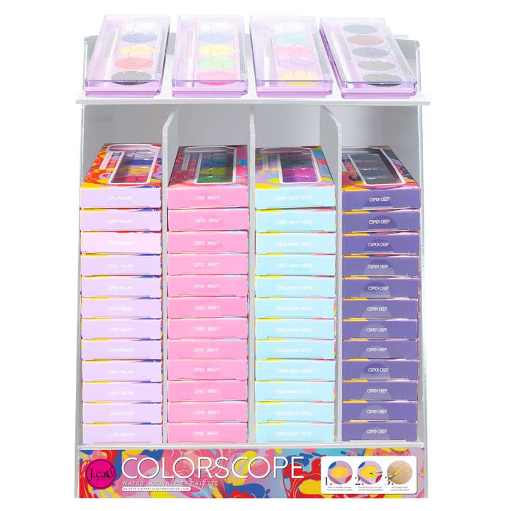 ColorScope Vandaktiveret FX Palette Display Sæt for engroshandel hos J.Cat Beauty