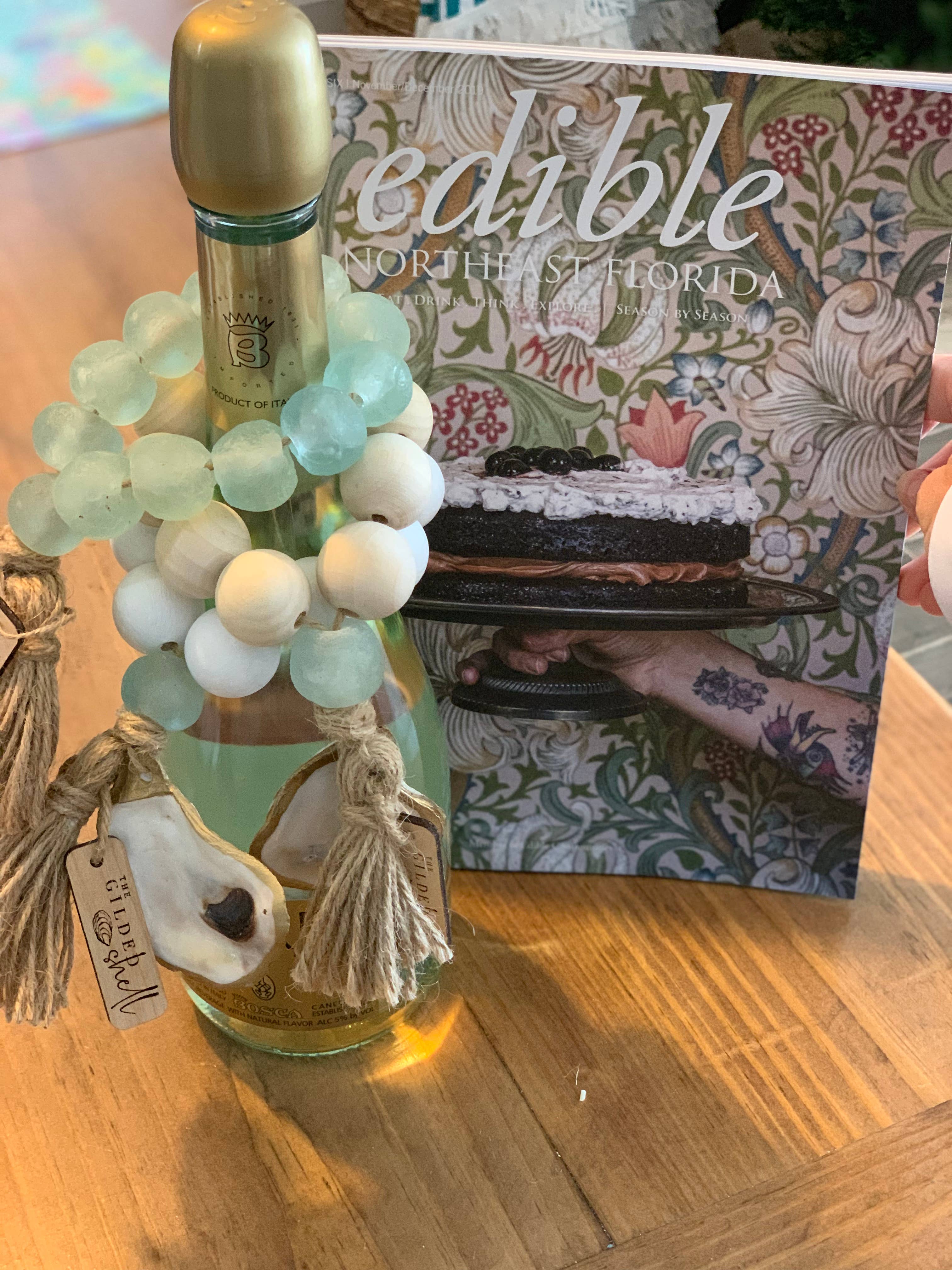 The Gilded Shell - Wholesale Decorative Tabletop Object - The Tide Pool - Sea Glass5