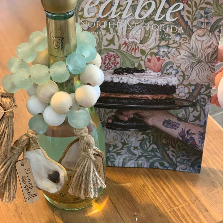 The Gilded Shell - Wholesale Decorative Tabletop Object - The Tide Pool - Sea Glass5