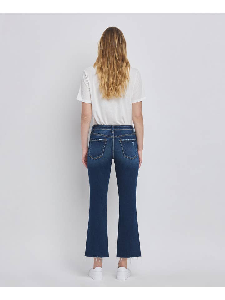 SEA OF LOVE HIGH RISE MINI BOOTCUT JEANS LV1510 for wholesale on Faire7