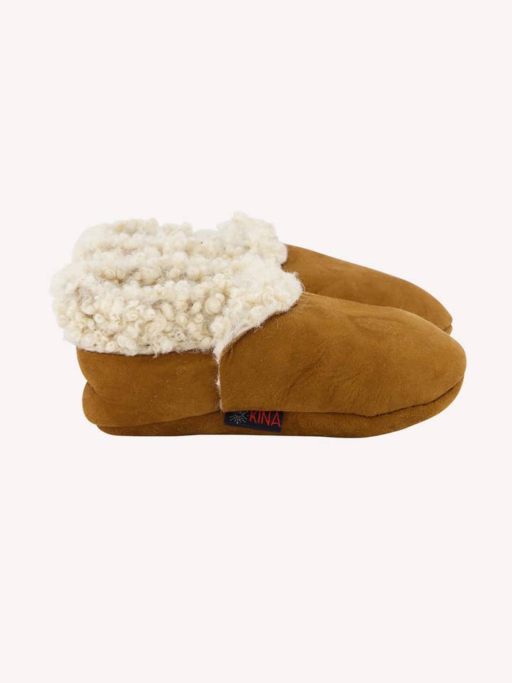 Nui Organics - Wholesale Booties - Baby - Kina Booties Natural