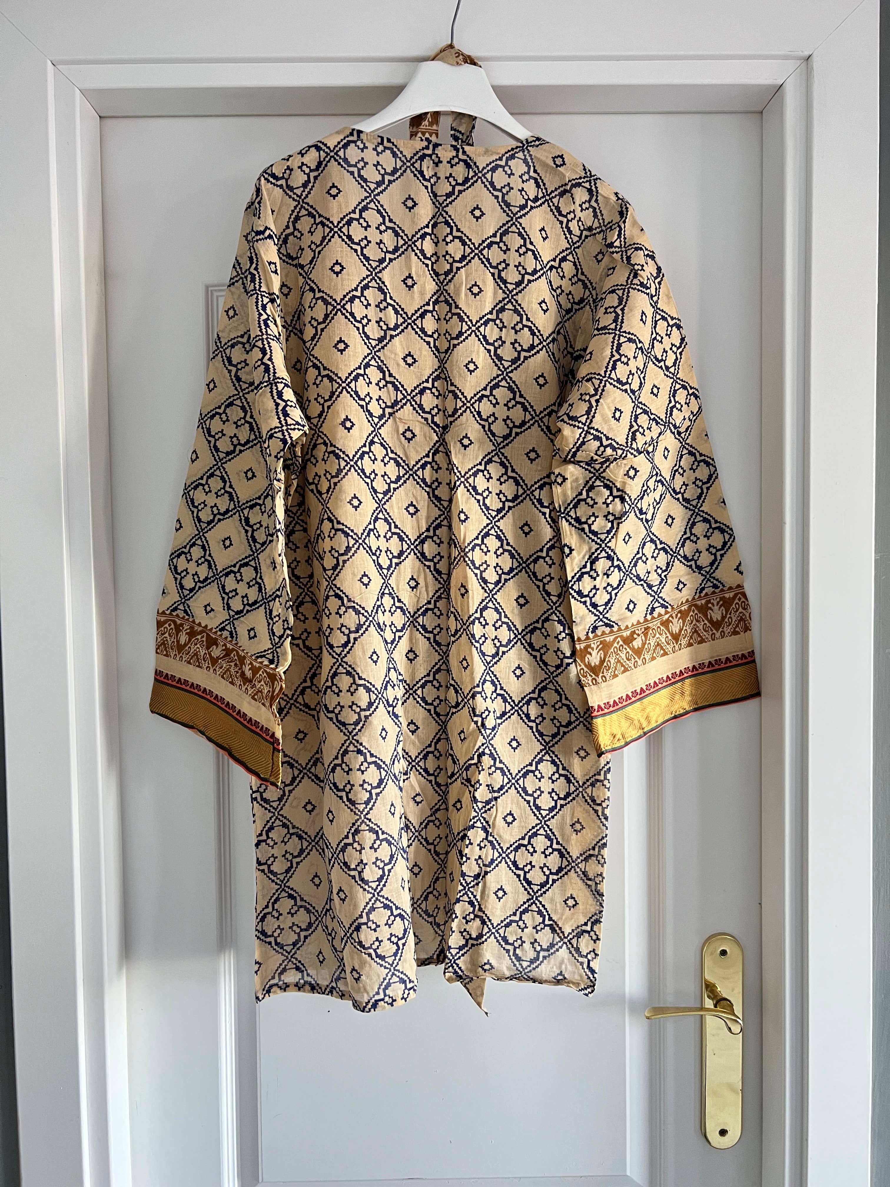 Kinomy - Vente Kimono – femme - Kimono court pour femmes en coton avec motifs ethniques7