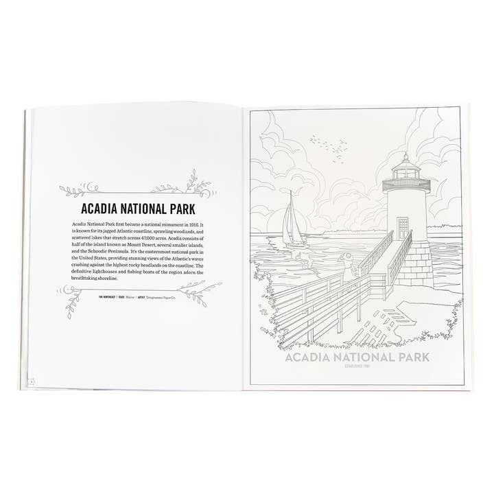 Insight Editions - #1 Pop Culture Publisher - Wholesale Coloring & Activity Book - Adult - The Art of the National Parks Coloring Book1