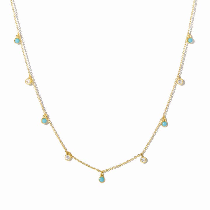 Collar colgante de turquesa y circonita cúbica para venta al por mayor de Sami Jewels