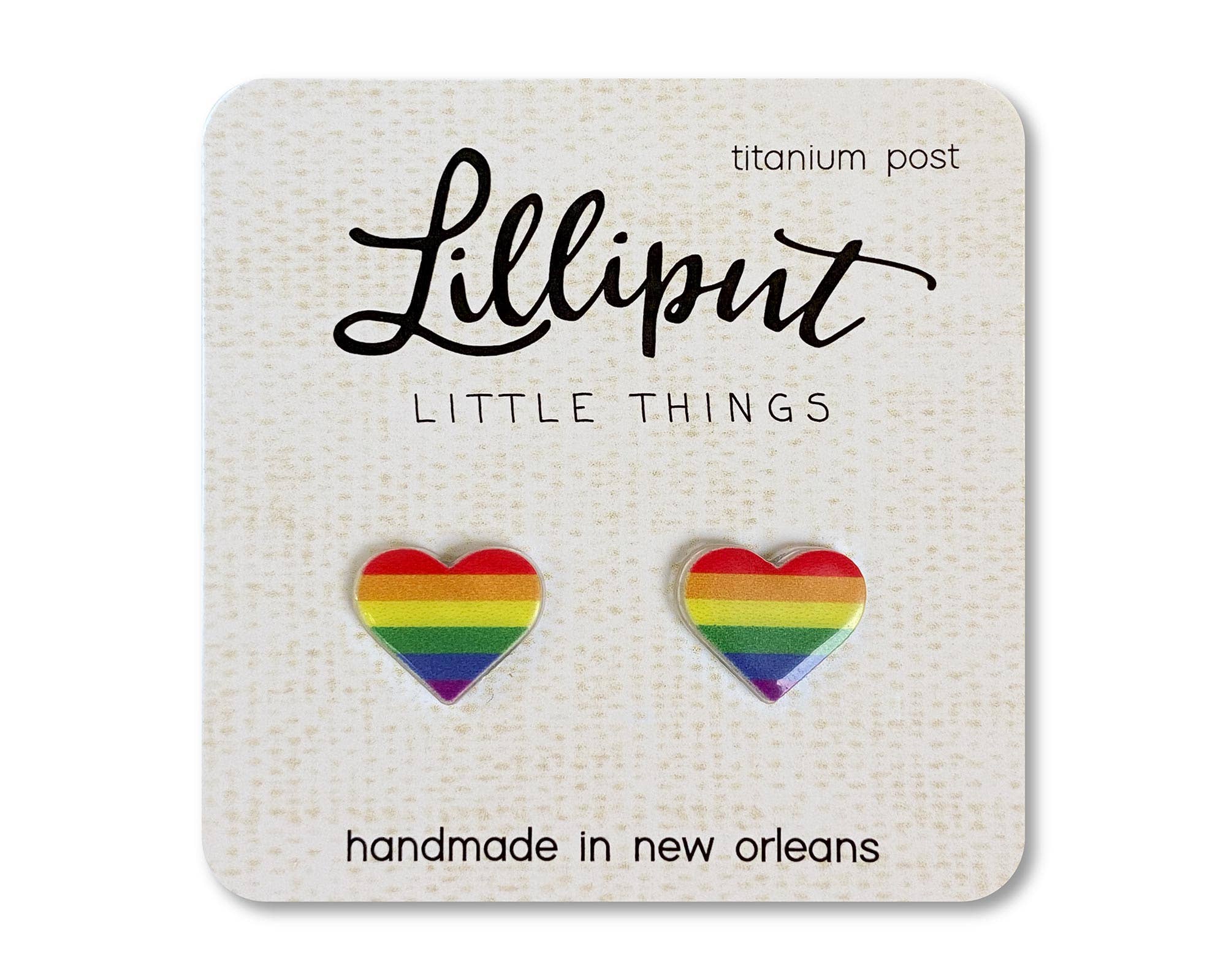 Lilliput Little Things - Wholesale Stud/Post Earrings - Pride Earrings // LGBTQ+ Pride Flag Earrings