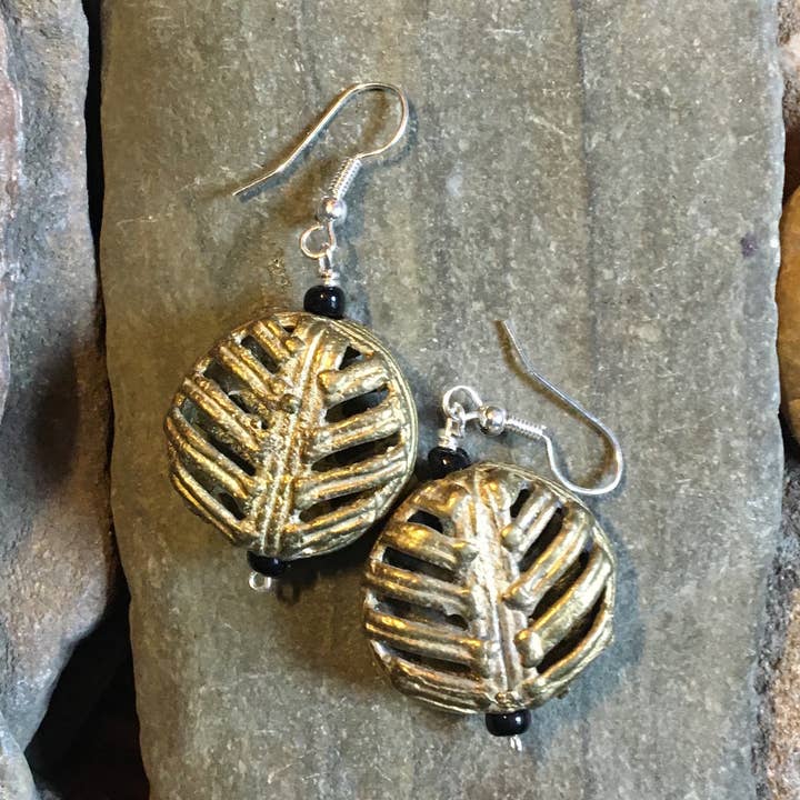 Asante Moon Earrings for wholesale by Reflections African Jewelry LLC