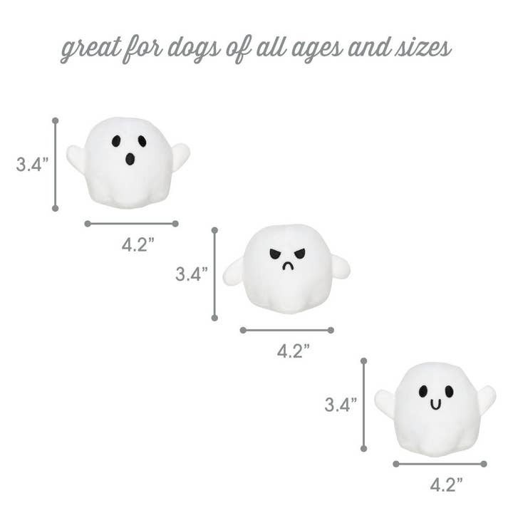 Pearhead - Wholesale Pet Plush Toy - Dog - Halloween Ghosts Dog Toys, Set of 31