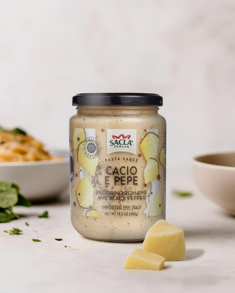 Sacla - Wholesale Pasta Sauce - Sacla Italy Cacio e Pepe White Pasta Sauce 6x14.5oz Imported2
