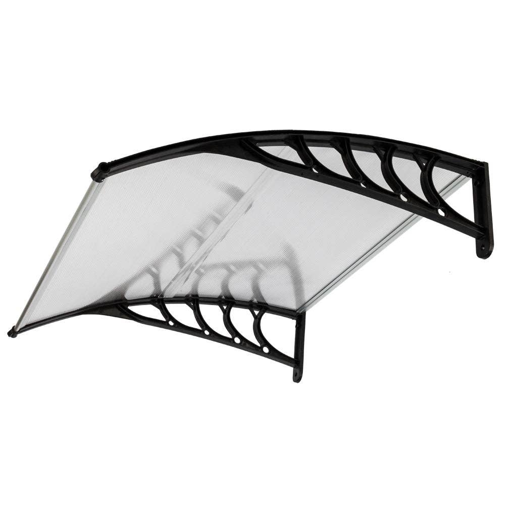 Hard Rock Health Stores - Wholesale Outdoor Ornament/Decor - 40"x40" Back Door Canopy Polycarbonate Window Door Awning Outdoor Patio Shelter0