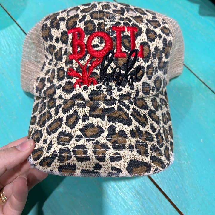 Vibes Hat Company - Wholesale Baseball Cap - Women's - Boil Babe Leopard Hat | Crawfish Cap | Mud Bugs